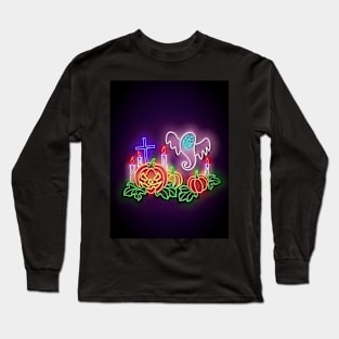 Neon Halloween design Long Sleeve T-Shirt